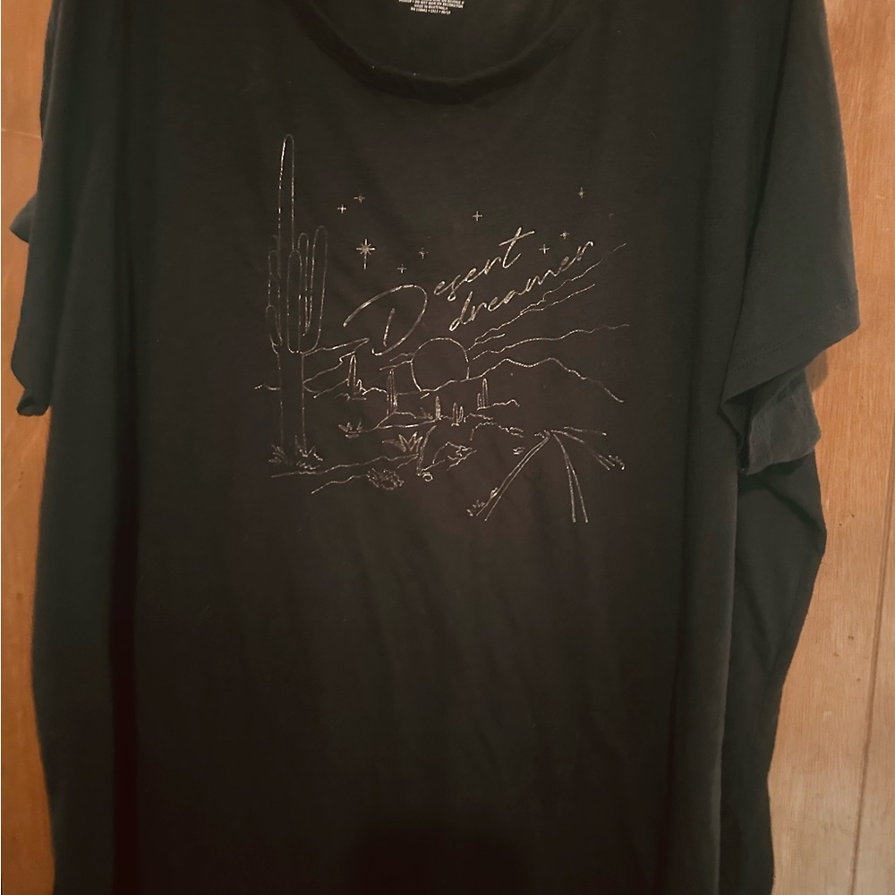 Lane Bryant Black Short Sleeve Tee